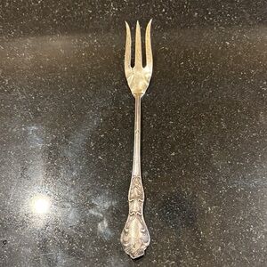 ❤️WEEKEND SALE❤️Elegant Antique Sterling Silver Cocktail Fork